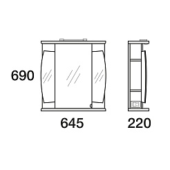 Merkana Мебель для ванной комнаты Валенсия 62 – фотография-2