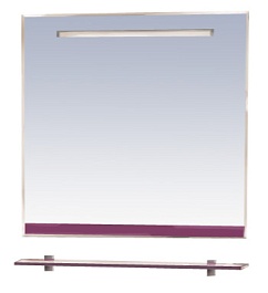 Misty Зеркало для ванной Джулия 90 сиреневое – фотография-1