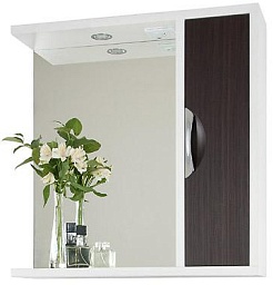 Водолей Зеркальный шкаф "Габи 75" R венге/белый – фотография-1