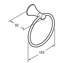 Jacob Delafon Полотенцедержатель Coralais E13435-CP – фотография-3
