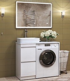 Vigo Мебель для ванной Urban 400-0-2 под стиральную машину белая – фотография-1