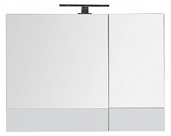 Aquanet Зеркальный шкаф "Верона 90" камерино белый – фотография-7