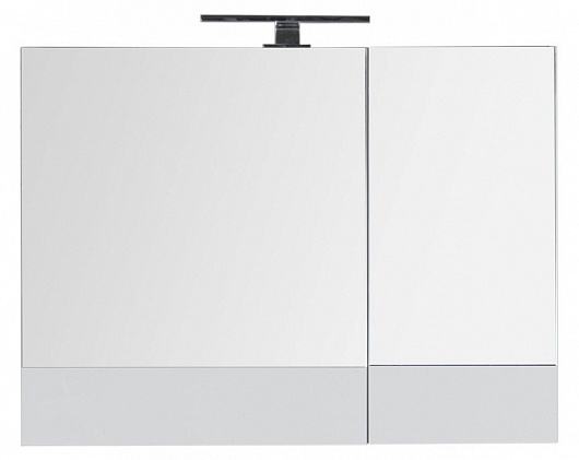 Aquanet Зеркальный шкаф "Верона 90" камерино белый – картинка-7