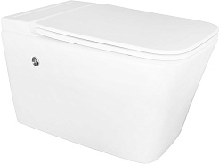 Azario Унитаз подвесной AZ-101C импульсный безободковый с инсталляцией белый – фотография-3