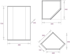 Onika Мебель для ванной Айленд 35 угловая белая – фотография-15