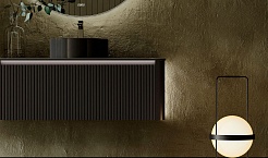 Jorno Тумба под раковину Lumino 120 подвесная антрацит – фотография-7