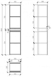 BelBagno Пенал для ванной Pietra 35/150 Stone – фотография-3