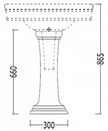 Devon&Devon Пьедестал для раковины  ROSE IBCOLROSE – фотография-2