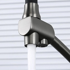 Gappo Смеситель для кухни G4398-19 оружейная сталь – фотография-3