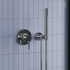 Paini Смеситель для ванны и душа Brera 74CR690 встраиваемый, хром – фотография-2