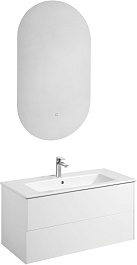 Акватон Мебель для ванной Сохо 100 подвесная белая – фотография-1