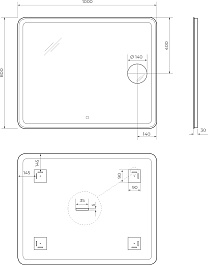 BelBagno Зеркало SPC-MAR-1000-800-LED-TCH-LNZ – фотография-6