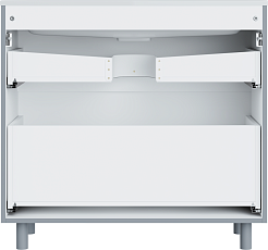 Vivon Тумба под раковину Ostin 90 напольная серая матовая – фотография-4