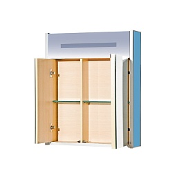 Misty Зеркало-шкаф для ванной Джулия 65 синий – фотография-2