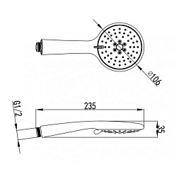 Lemark Лейка для душа LM8095C – фотография-2