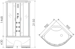 Erlit Душевая кабина ER5709TP-C24-RUS – фотография-2