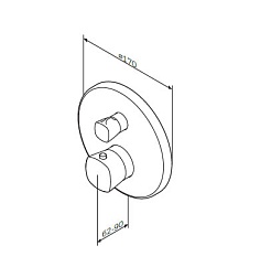 Am.Pm Термостат Spirit V2.1 F71A85500 для ванны и душа – фотография-4
