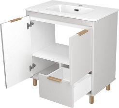 Brevita Мебель для ванной Risacca Crema 80 серая – фотография-9