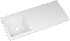 Misty Тумба с раковиной под стиральную машину Ингрид 100 L белая – фотография-7