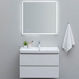 Aquanet Мебель для ванной Вега 80 подвесная белая глянцевая