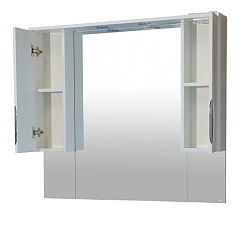 Misty Зеркало-шкаф Престиж 105 белый – фотография-5