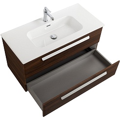 BelBagno Мебель для ванной Eco Cer-N 100 CZR-8095-100 орех шоколад софт ручки сатин – фотография-4