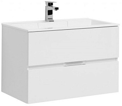 Aquanet Тумба с раковиной Алвита 80 белая – фотография-1