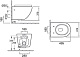 Esbano Унитаз Gardena подвесной безободковый белый – фотография-8
