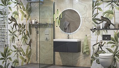 Velvex Тумба с раковиной Edge 70.1Y графит – фотография-5