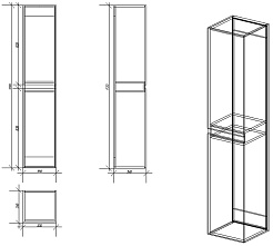 Owl 1975 Пенал Eland 35 дуб сонома – фотография-3