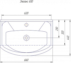 Какса-а Тумба с раковиной Каприз 65 с ящиками белая – фотография-4