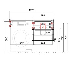 Jorno Столешница Wood 122 светлое дерево – фотография-3
