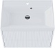 Vivon Тумба с раковиной Kristi 70 подвесная белая матовая рифленая – картинка-18