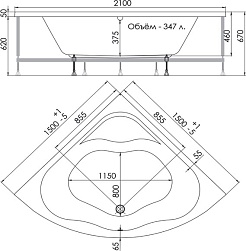 1ACReal Акриловая ванна Moscow 150x150 – фотография-10