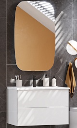 Акватон Мебель для ванной Сохо 75 R подвесная белая – фотография-1