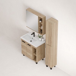 Onika Мебель для ванной Легран 80 дуб галифакс – фотография-7