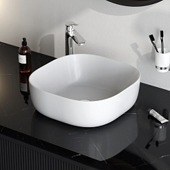 Am.Pm Мебельная накладная раковина Func 43 белая глянцевая – фотография-5