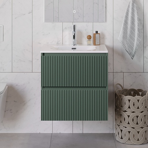 BelBagno Тумба с раковиной Uno 60 подвесная Еловый матовый с раковиной BB-8099-60 – картинка-15