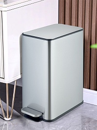 WeltWasser Ведро для мусора WW Paolo MT 10L сталь матовая – фотография-2