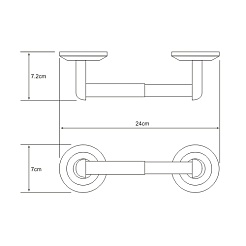 WasserKRAFT Держатель туалетной бумаги "Rhein K-6222" – фотография-3