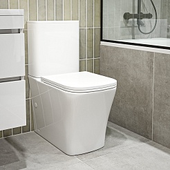 Vivon Унитаз-компакт Plat KWH04 с быстросъёмным сиденьем микролифт – фотография-3