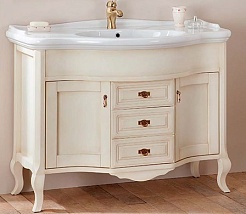 Cezares Мебель для ванной ANDAMA Pattinato Sabbia, раковина Jubileum – фотография-3