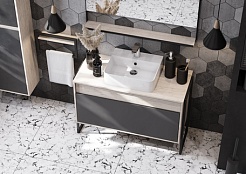 Акватон Тумба с раковиной Лофт Урбан 100 графит\орегон, GEOMETRY 45 – фотография-7