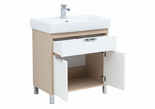 Aquanet Комплект мебели Гретта 80 new, светлый дуб – фотография-8