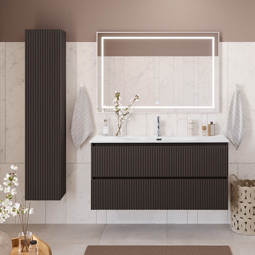 BelBagno Шкаф подвесной UNO 33/160 Темно-Серый Матовый – фотография-12