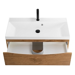 BelBagno Тумба с раковиной Marino 80 подвесная Rovere Nature – фотография-3