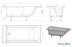 Astra-Form Ванна Магнум 179х80, литой мрамор – фотография-5