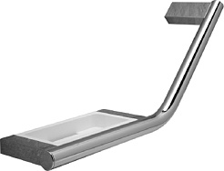 Keuco Поручень Plan 14909 R хром, белый – фотография-1