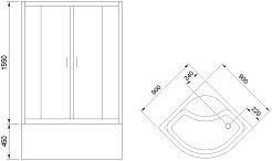 Royal Bath Душевой уголок RB 90BK-T – фотография-5