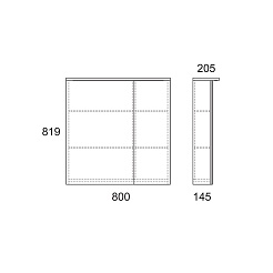Owl 1975 Зеркало-шкаф для ванной Malaren 80 – фотография-2